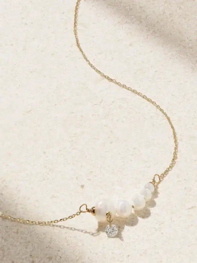 18-karat Gold, Pearl And Diamond Necklace