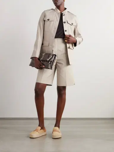 Loro Piana Ashley Cotton And Silk-blend Twill Jacket | Thumbnail 2 Loro Piana Ashley Cotton And Silk-blend Twill Jacket | Thumbnail 2