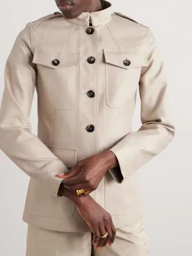 Loro Piana Ashley Cotton And Silk-blend Twill Jacket | Thumbnail 3 Loro Piana Ashley Cotton And Silk-blend Twill Jacket | Thumbnail 3