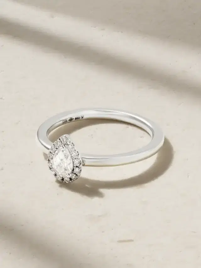 De Beers London Aura Platinum Diamond Ring