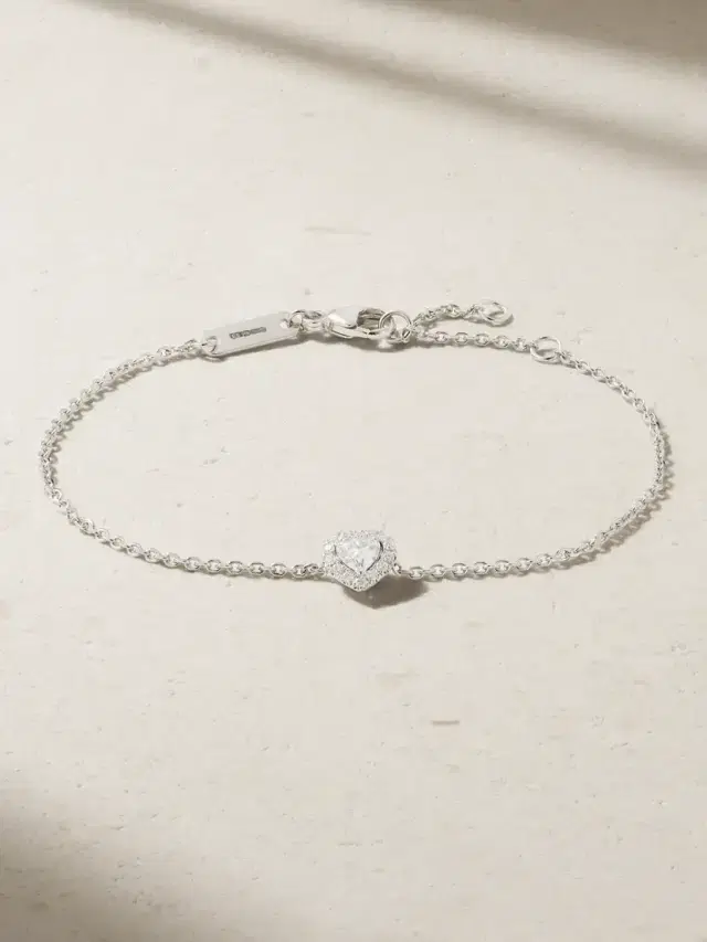 De Beers London Aura Solitare -karat White Gold Diamond Bracelet