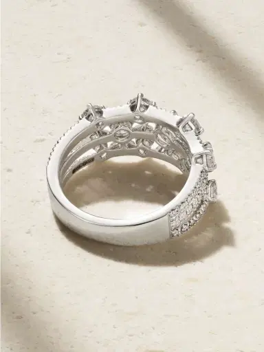 De Beers London Arpeggia 18-karat White Gold Diamond Ring | Thumbnail 3