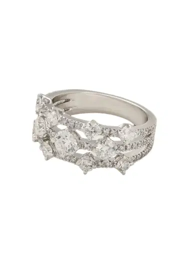 De Beers London Arpeggia 18-karat White Gold Diamond Ring | Thumbnail 1