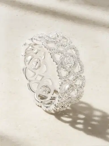 De Beers London Lotus By De Beers 18-karat White Gold Diamond Ring | Thumbnail 1 De Beers London Lotus By De Beers 18-karat White Gold Diamond Ring | Thumbnail 1