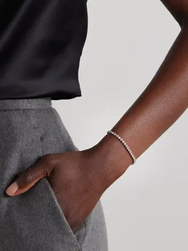 De Beers London Diamond Lines Db Classic Eternity 18-karat White Gold Diamond Bracelet | Thumbnail 2 De Beers London Diamond Lines Db Classic Eternity 18-karat White Gold Diamond Bracelet | Thumbnail 2
