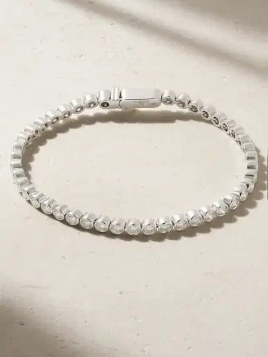 De Beers London Diamond Lines Db Classic Eternity 18-karat White Gold Diamond Bracelet | Thumbnail 1 De Beers London Diamond Lines Db Classic Eternity 18-karat White Gold Diamond Bracelet | Thumbnail 1