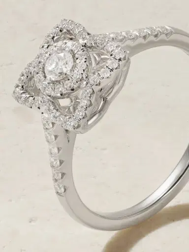 De Beers London Lotus By De Beers 18-karat White Gold Diamond Ring | Thumbnail 4