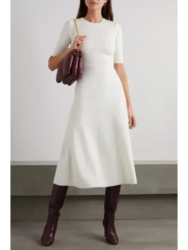 Gabriela Hearst Seymore Wool, Cashmere And Silk-blend Midi Dress | Thumbnail 2