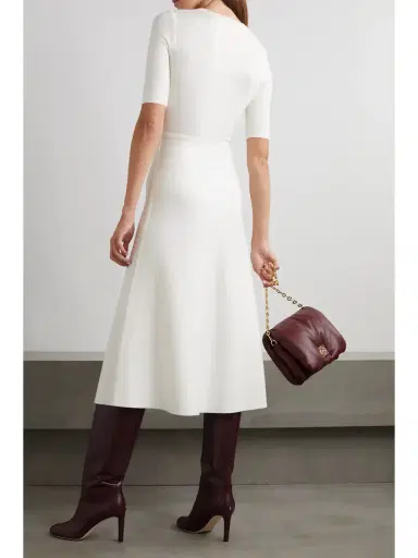 Gabriela Hearst Seymore Wool, Cashmere And Silk-blend Midi Dress | Thumbnail 3