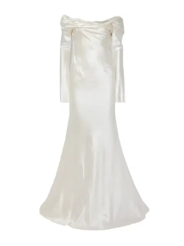 Noa Off-the-shoulder Draped Wool And Silk-blend Charmeuse Gown