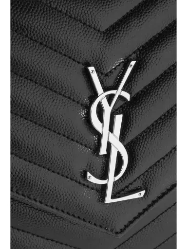 Saint Laurent Cassandre Matelassé Textured-leather Pouch | Thumbnail 4