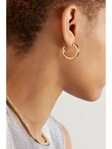 Jennifer Fisher Lilly Huggies Gold-plated Hoop Earrings | Thumbnail 2 Jennifer Fisher Lilly Huggies Gold-plated Hoop Earrings | Thumbnail 2
