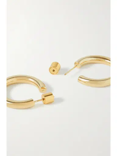 Jennifer Fisher Lilly Huggies Gold-plated Hoop Earrings | Thumbnail 3 Jennifer Fisher Lilly Huggies Gold-plated Hoop Earrings | Thumbnail 3