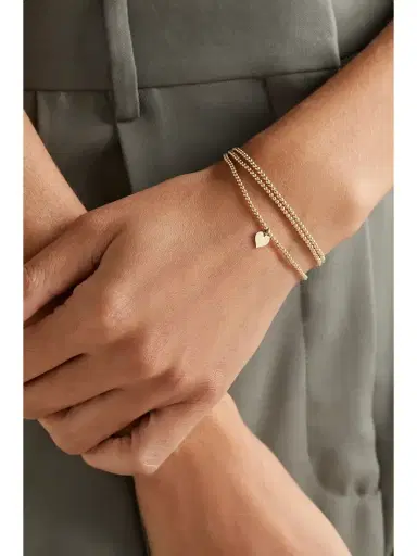 Sydney Evan Tiny Pure Heart 14-karat Gold Bracelet | Thumbnail 2 Sydney Evan Tiny Pure Heart 14-karat Gold Bracelet | Thumbnail 2