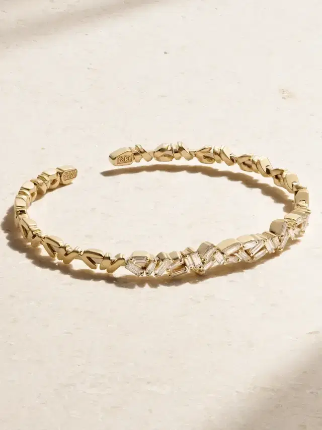 18-karat Gold Diamond Cuff