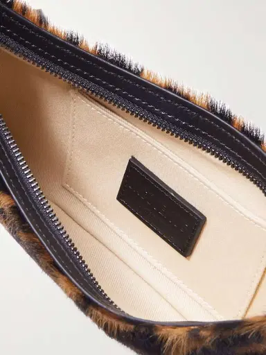 Jacquemus Le Bisou Perle Embellished Leopard-print Calf Hair Shoulder Bag | Thumbnail 5
