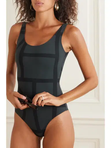 TOTEME Monogram Printed Recycled Swimsuit | Thumbnail 2