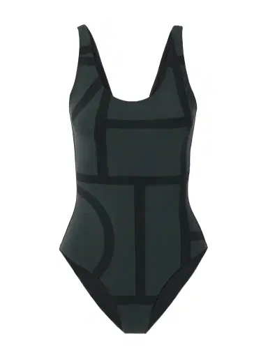 TOTEME Monogram Printed Recycled Swimsuit | Thumbnail 1