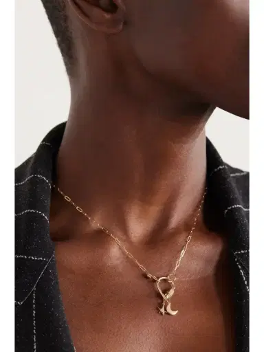 Marla Aaron 18-karat Gold Diamond Necklace | Thumbnail 2 Marla Aaron 18-karat Gold Diamond Necklace | Thumbnail 2