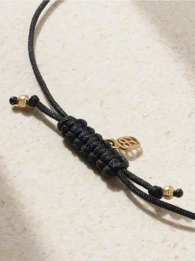 Sydney Evan 14-karat Gold, Cord And Diamond Bracelet | Thumbnail 3 Sydney Evan 14-karat Gold, Cord And Diamond Bracelet | Thumbnail 3