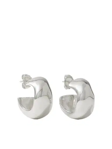 AGMES Celia Small Recycled Silver Hoop Earrings | Thumbnail 1 AGMES Celia Small Recycled Silver Hoop Earrings | Thumbnail 1