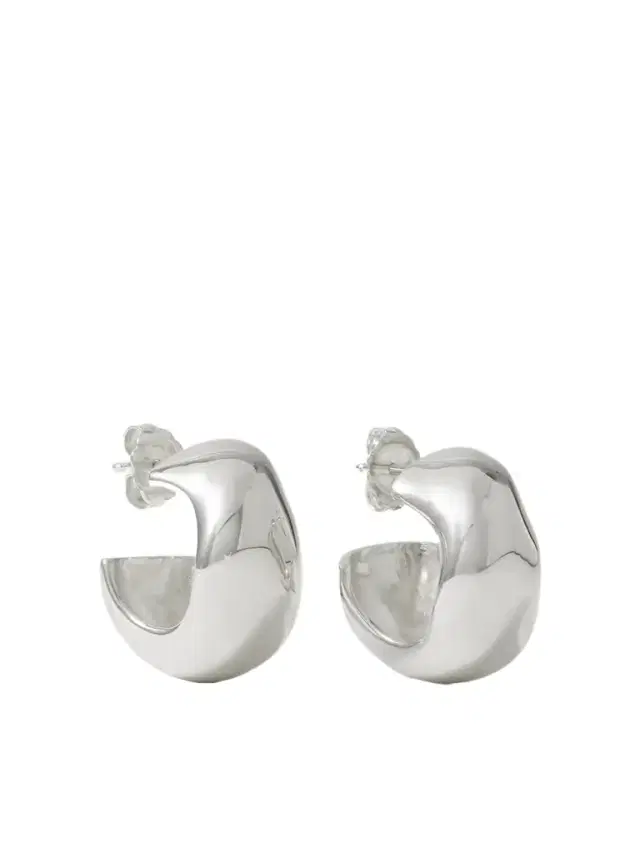 Celia Small Recycled Silver Hoop Earrings