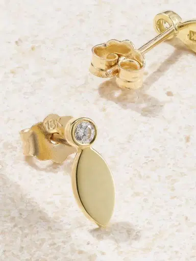 Jennifer Meyer 18-karat Gold And Diamond Earrings | Thumbnail 3 Jennifer Meyer 18-karat Gold And Diamond Earrings | Thumbnail 3