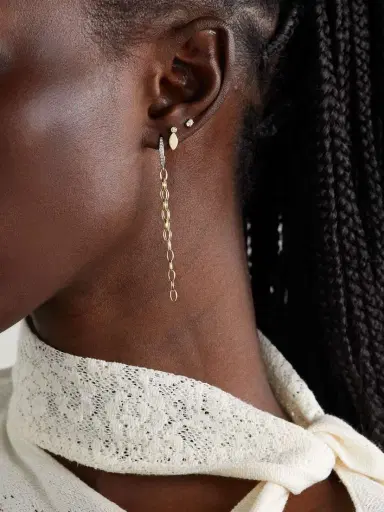 Jennifer Meyer 18-karat Gold And Diamond Earrings | Thumbnail 4 Jennifer Meyer 18-karat Gold And Diamond Earrings | Thumbnail 4
