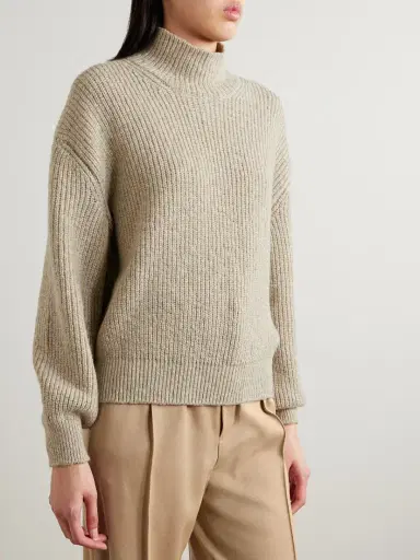 Loro Piana Ribbed Cashmere Turtleneck Sweater | Thumbnail 3 Loro Piana Ribbed Cashmere Turtleneck Sweater | Thumbnail 3