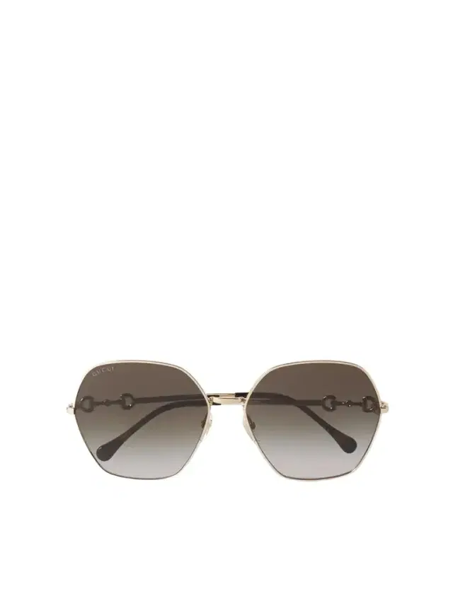 Gg Horsebit D-frame Gold-tone Metal Sunglasses Gg Horsebit D-frame Gold-tone Metal Sunglasses