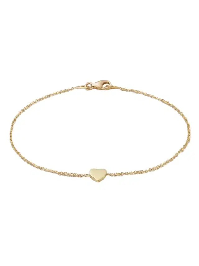 Jennifer Meyer Mini Heart 18-karat Gold Bracelet