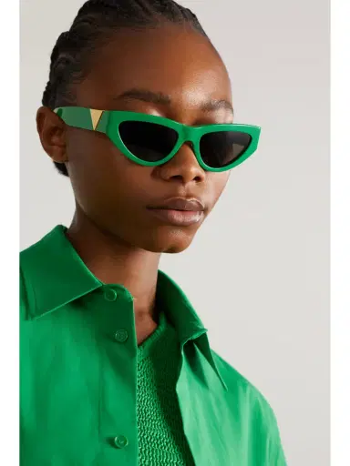 Bottega Veneta Eyewear Triangle Cat-eye Acetate Sunglasses | Thumbnail 2