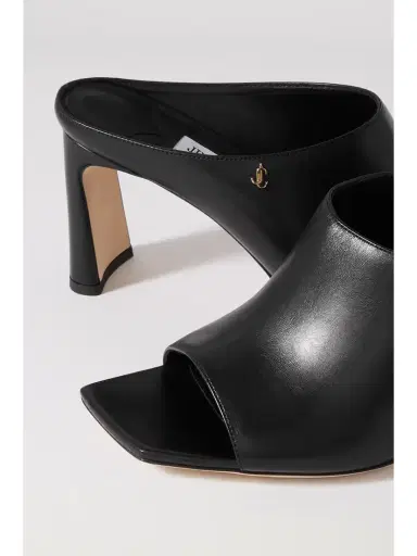 Jimmy Choo Kinley 75 Logo-embellished Leather Mules | Thumbnail 4