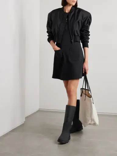 Moncler Cotton-blend Jersey Mini Dress | Thumbnail 2