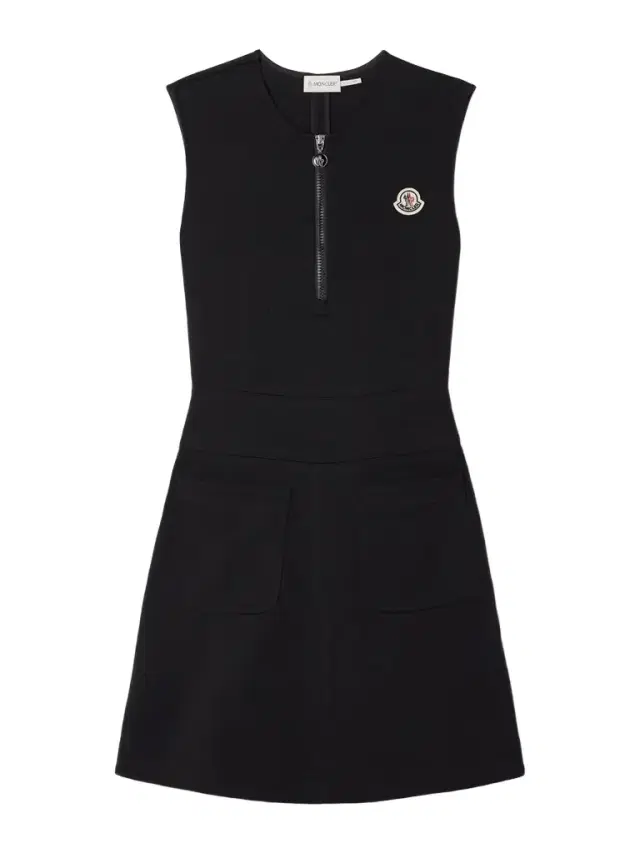 Moncler Cotton-blend Jersey Mini Dress