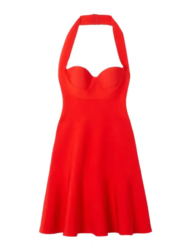 Knitted Halterneck Mini Dress