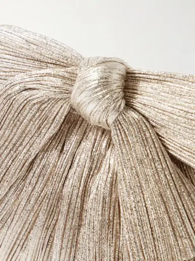 Loeffler Randall Rayne Bow-embellished Plissé-lamé Clutch | Thumbnail 4 Loeffler Randall Rayne Bow-embellished Plissé-lamé Clutch | Thumbnail 4