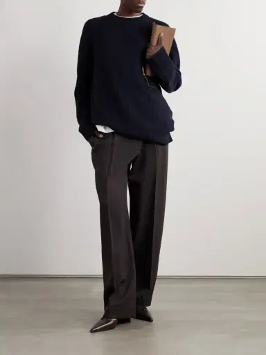 The Row Essentials Sibem Wool And Cashmere-blend Sweater | Thumbnail 2