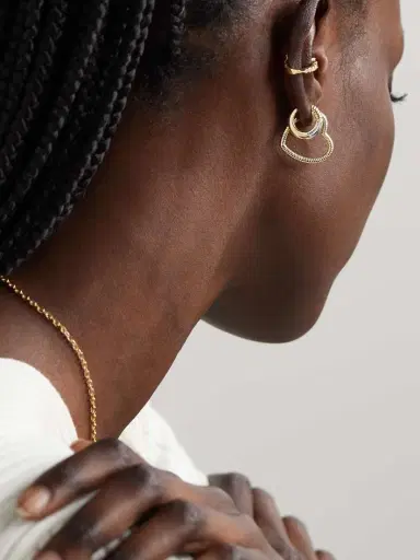 Yvonne Léon 9-karat Gold Hoop Earrings | Thumbnail 3