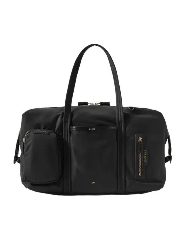 Inflight Leather-trimmed Econyl Weekend Bag