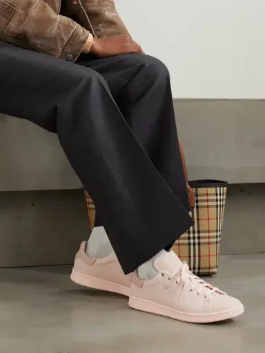 adidas Originals Stan Smith Lux Suede-trimmed Leather Sneakers | Thumbnail 2