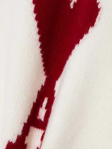 AMI PARIS Adc Intarsia Merino Wool Cardigan | Thumbnail 5