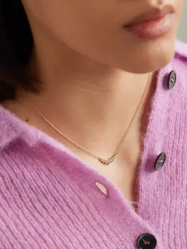 Sydney Evan 14-karat Gold Diamond Necklace | Thumbnail 2 Sydney Evan 14-karat Gold Diamond Necklace | Thumbnail 2