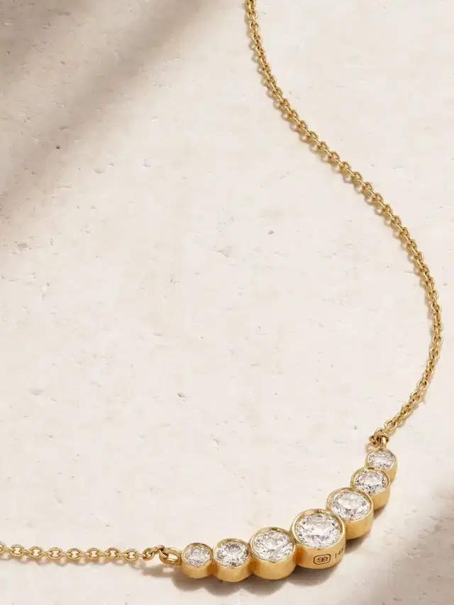 14-karat Gold Diamond Necklace