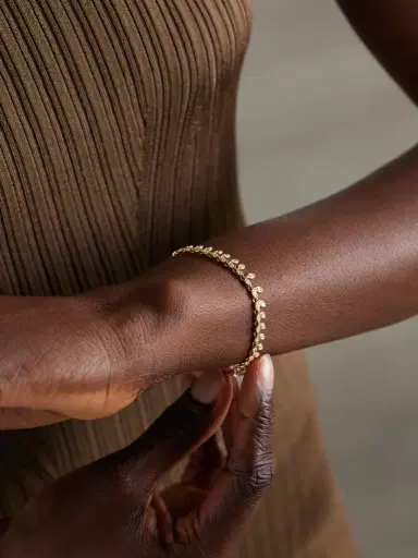 Sydney Evan Marquis Eye Eternity Fringe 14-karat Gold Diamond Bracelet | Thumbnail 2 Sydney Evan Marquis Eye Eternity Fringe 14-karat Gold Diamond Bracelet | Thumbnail 2