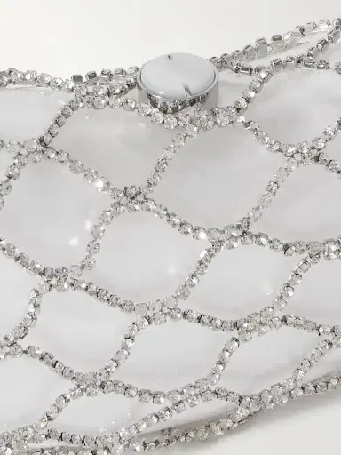 Cult Gaia Tallulah Convertible Crystal-embellished Silver-tone And Acrylic Tote - - One size | Thumbnail 4 Cult Gaia Tallulah Convertible Crystal-embellished Silver-tone And Acrylic Tote - - One size | Thumbnail 4