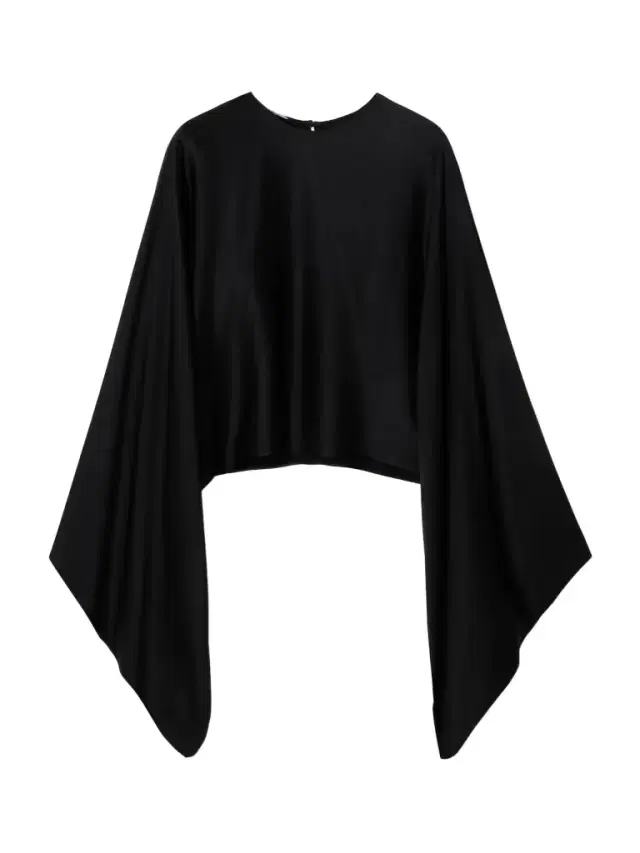 Asymmetric Satin Blouse