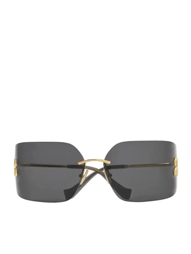 Miu Miu Eyewear D-frame Gold-tone Sunglasses