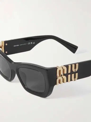 Miu Miu Eyewear Glimpse Rectangular-frame Acetate Sunglasses | Thumbnail 4 Miu Miu Eyewear Glimpse Rectangular-frame Acetate Sunglasses | Thumbnail 4