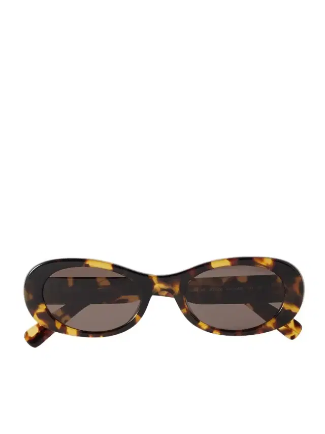 Miu Miu Eyewear Oval-frame Tortoiseshell Acetate Sunglasses
